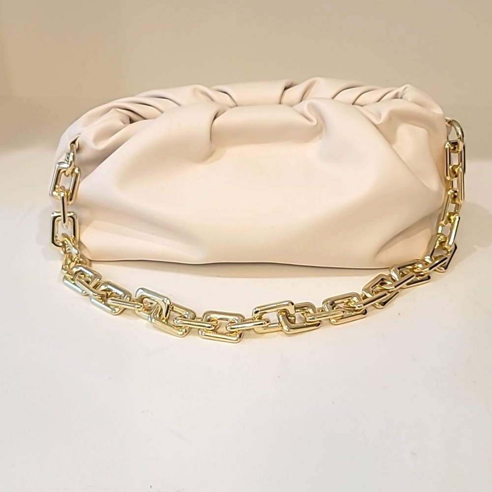 Faux Leather Pouch Bag